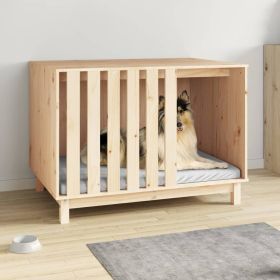 Dog House Natural Wood Solid Pine Wood Medium Durable Dog House