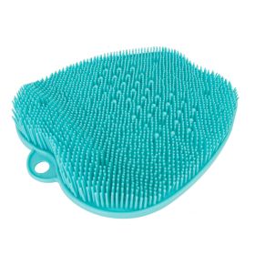 Shower Foot Scrubber Foot Massager Exfoliation Cleaner Mat Improve Foot Circulation Scrubber Foot Pain Relief Mat w/ Anti-slip Suction Cups (Color: Aqua, size: One size)